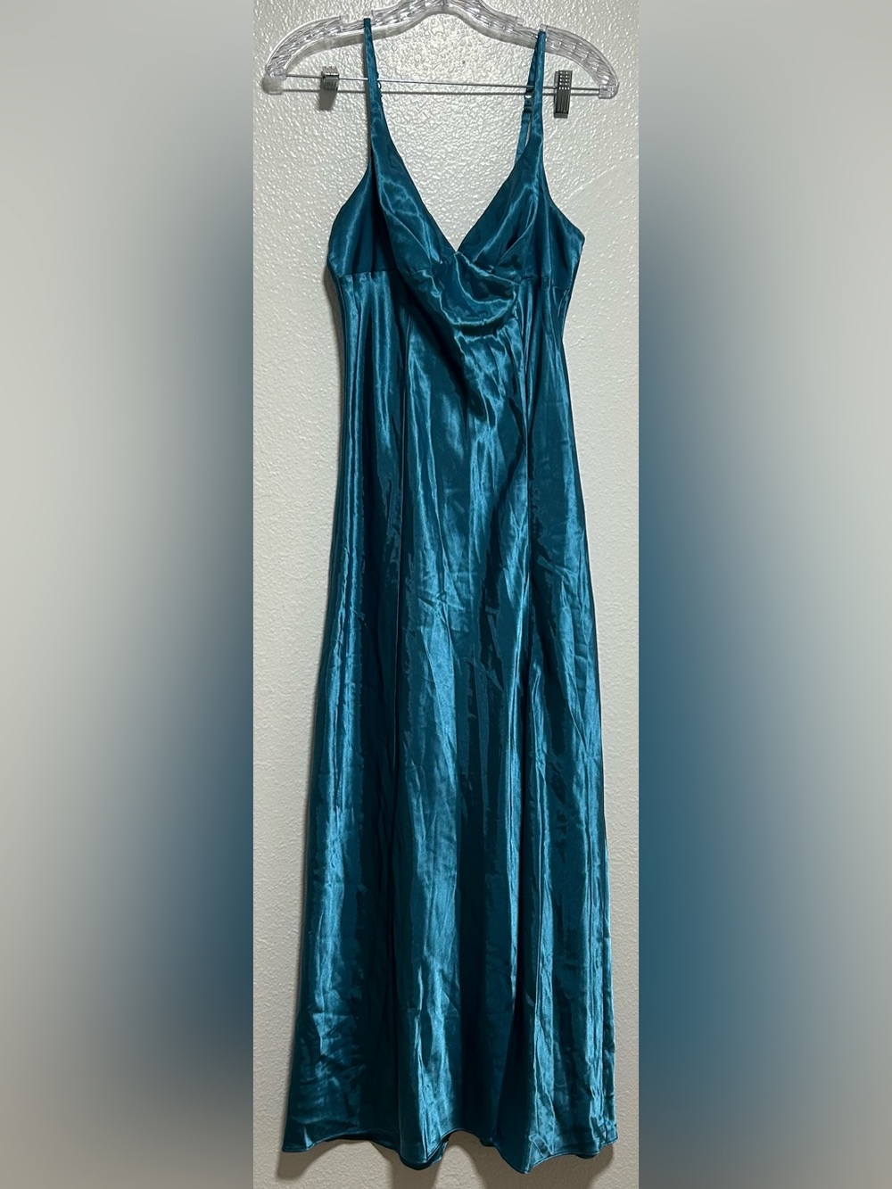 Fredrick's of Hollywood Teal Slip Dress